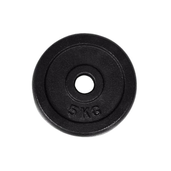1 Piece Iron Weight Plate 2.8 CM Diameter Black