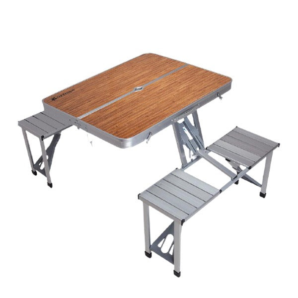 Aluminum Outdoor Camping - Picnic Folding Table With 4 Seats