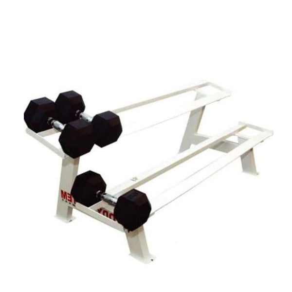 Hex Dumbbell Honrizontal Rack 2 Tiers (Weights Not Included)