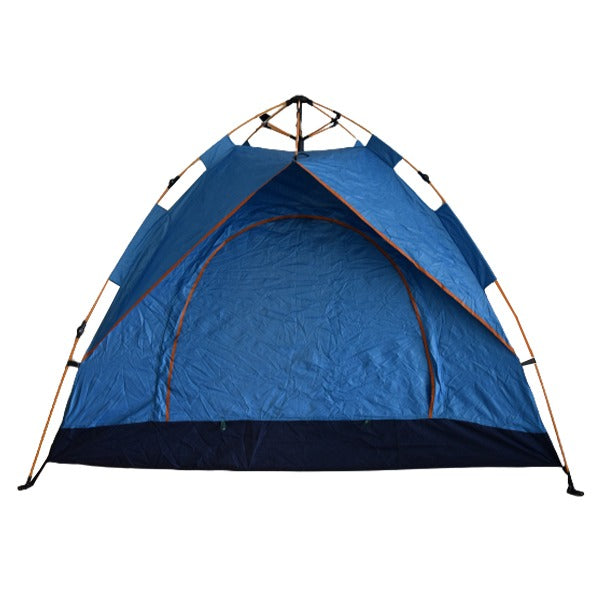 Camping Tent Double Layers Blue for 4 Persons Automatic