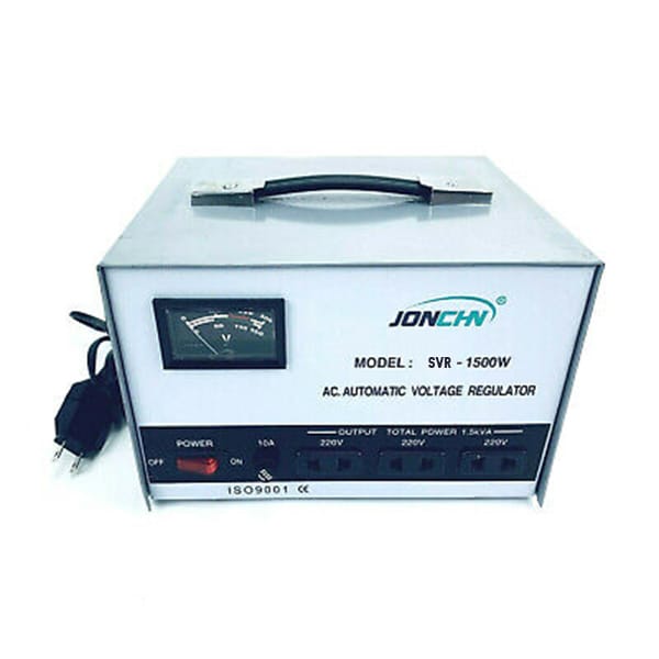 Jonchn Ar 1500w Watt Voltage Regulator Transformer W/(3) 220v & (1)110v Outputs