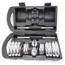 Fitness 30KG Chrome Dumbbell Set