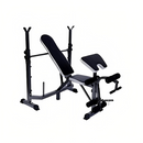BodyFit Weight Lifting Adjustable Bench Black Silver