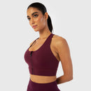 SQUATWOLF Women Infinity Zip Up Workout Bra