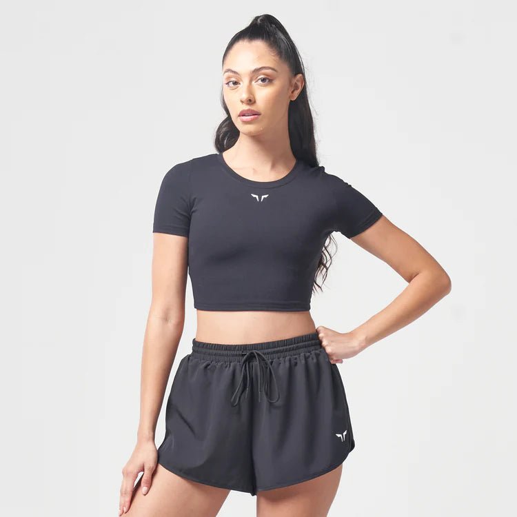 SQUATWOLF Women Essential Cropped Tee