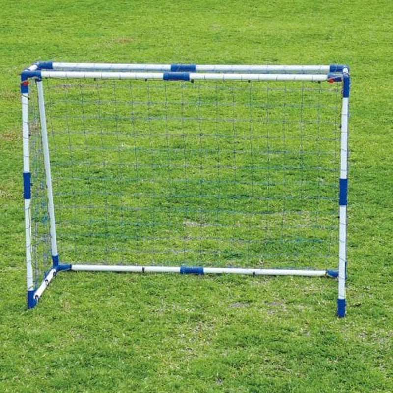 Outdoor Play Pro Soccer Goal (6Ft) Unisex Outdoor White/Blue Set of 2