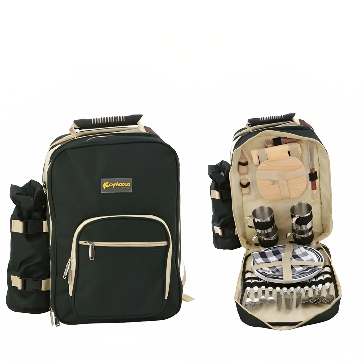 Chanodug Picnic Outdoor Backpack Set for 4 Persons