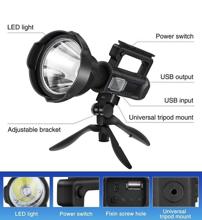 Multi-function Portable Searchlight with Power Bank - W591