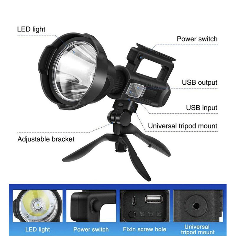 Multi-function Portable Searchlight with Power Bank - 590